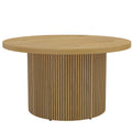 Table basse ronde, pied cannelé — Ø 80 cm — vue 1