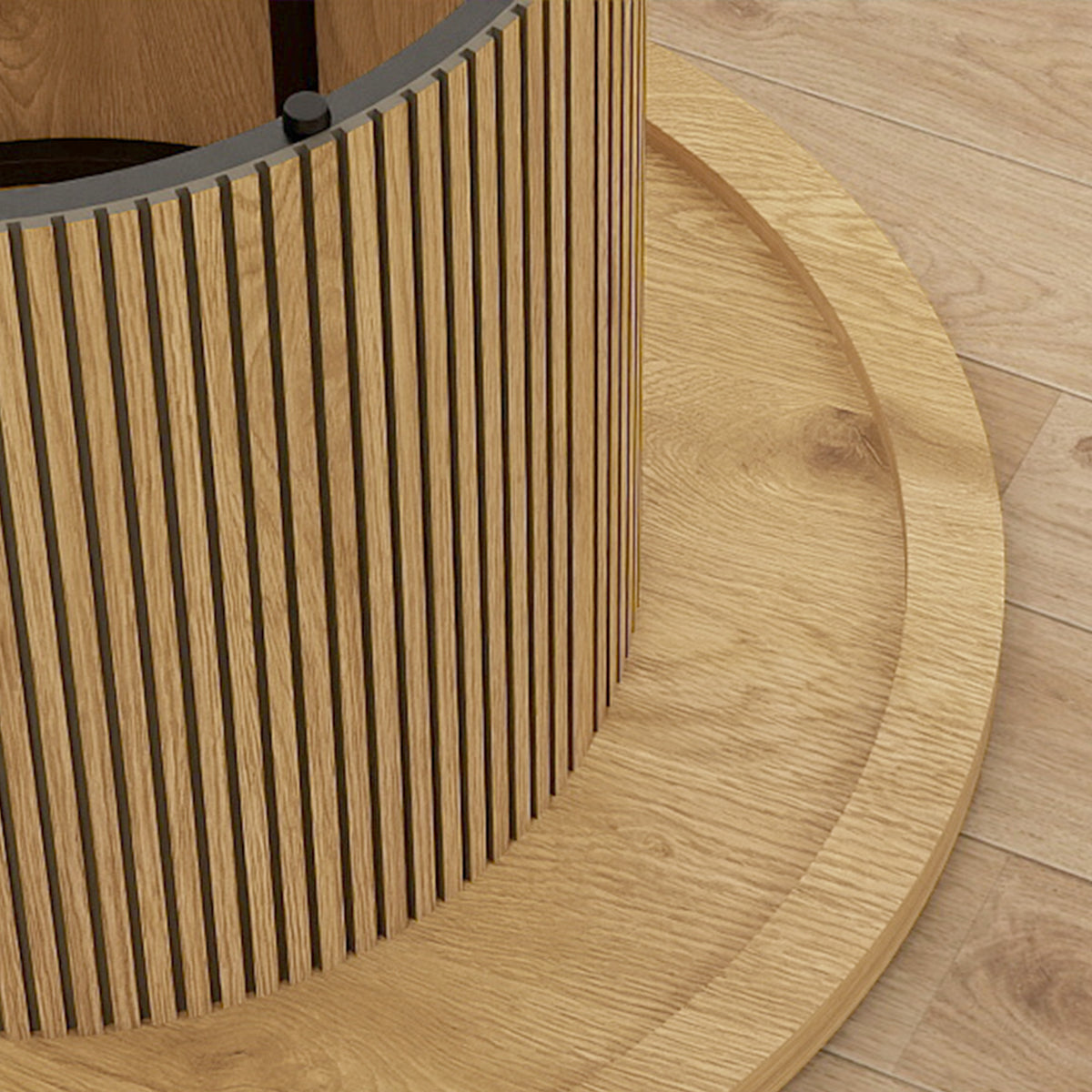 Table basse ronde, pied cannelé — Ø 80 cm — vue 9