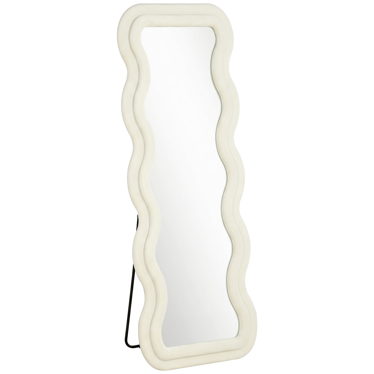 Miroir ondulé pleine longueur effet velours — 160 × 60 cm — vue 1