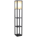 Lampadaire étagère 160 cm — noir — vue sur fond blanc