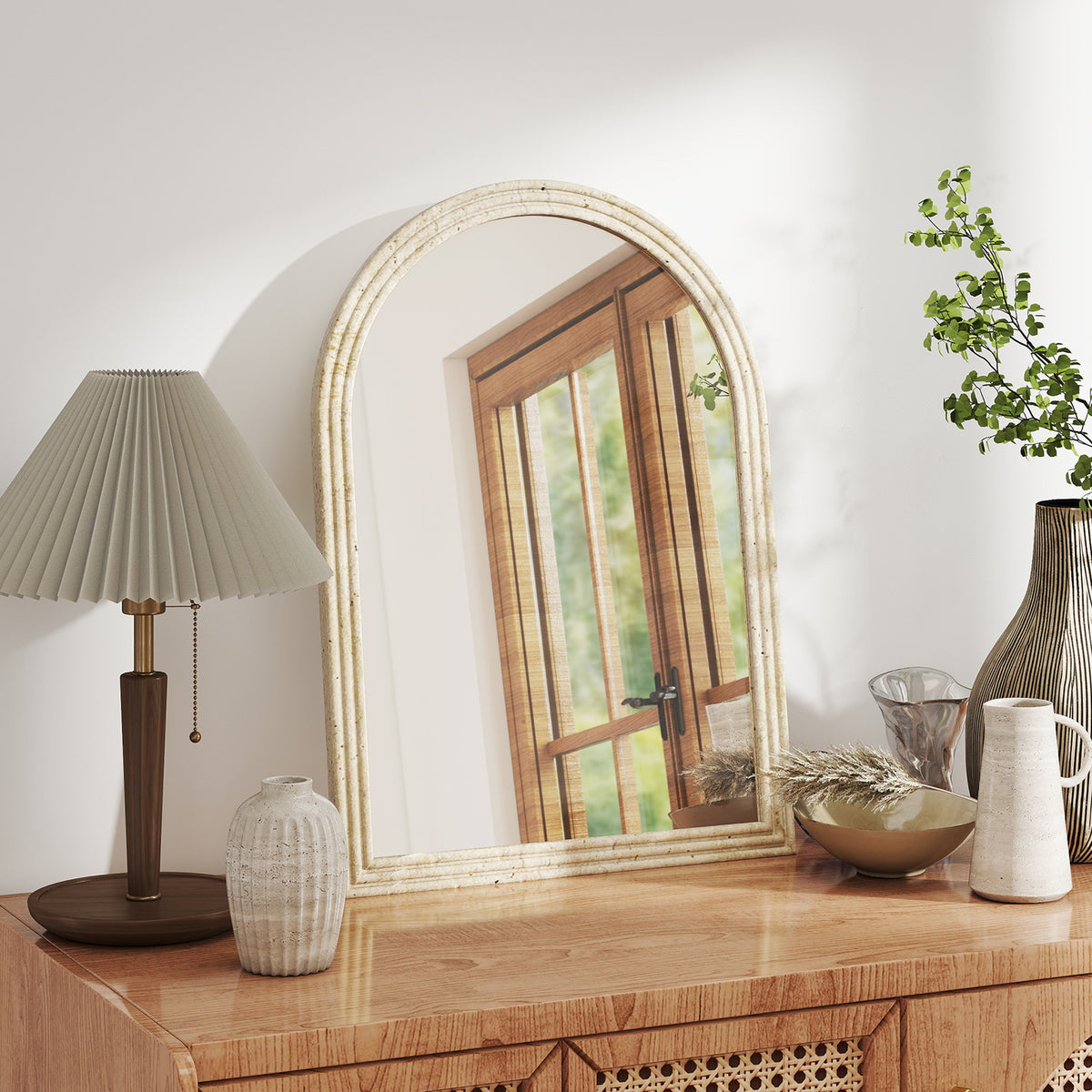 Miroir arche effet pierre — 50 × 70 cm — vue 7