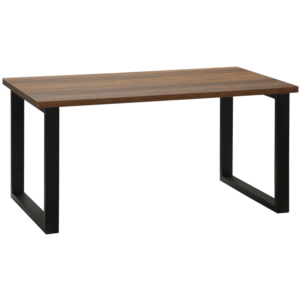 Table basse industrielle bois et métal — 100 × 60 cm — vue sur fond blanc