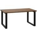 Table basse industrielle bois et métal — 100 × 60 cm — vue sur fond blanc