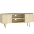 Meuble TV scandinave, pieds bois massif — 120 cm — vue 1