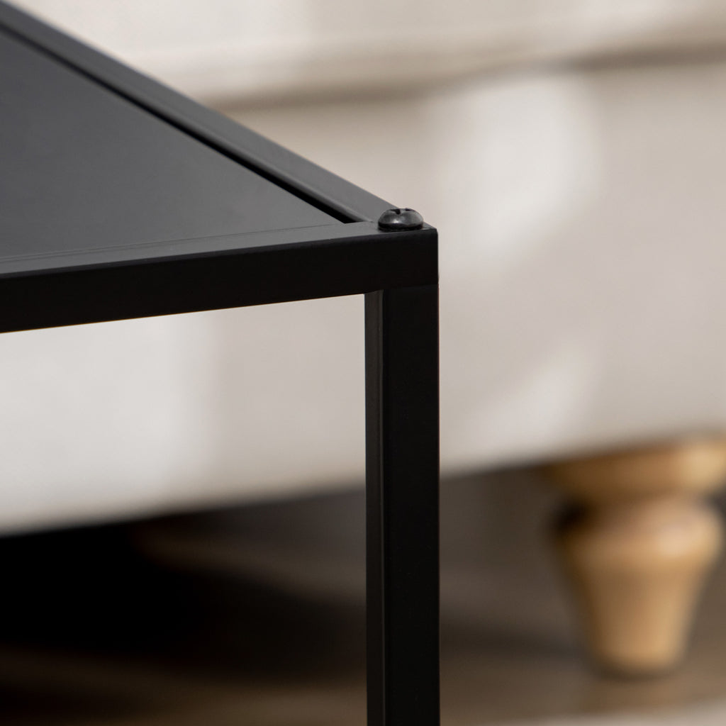 Tables gigognes en métal noir mat — lot de 2 — photo 7
